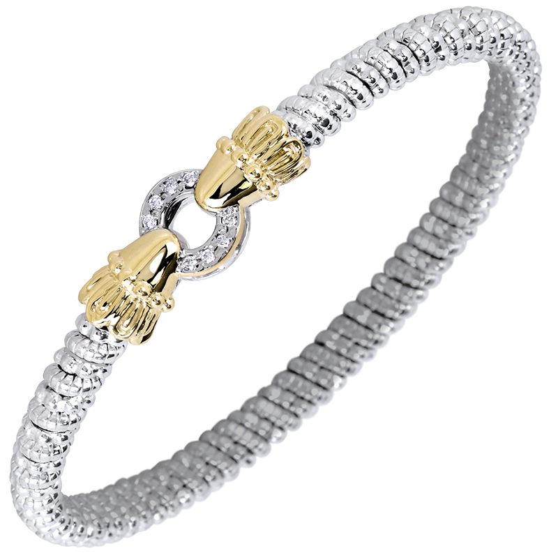 Sterling Silver Diamond Bangle Bracelet 00117001856